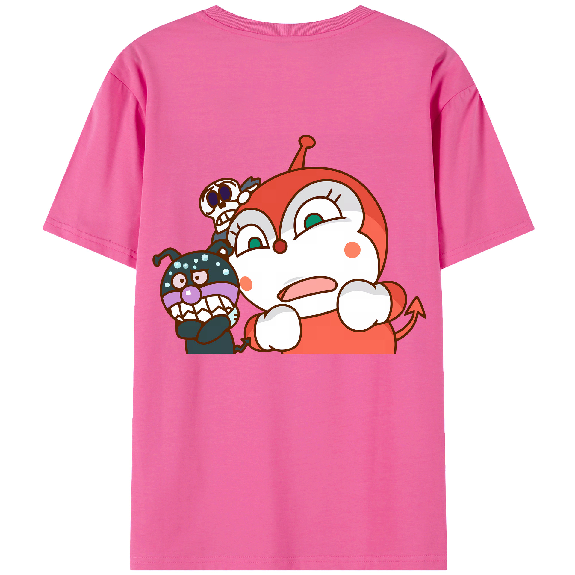 （画像用） アンパンマン Anpanman レディース半袖Tシャツ(バックプリント)
